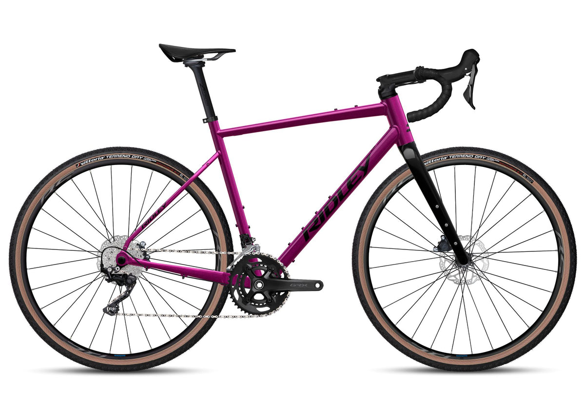 Ridley Kanzo Adventure Alu Shimano GRX400 2x10 – Jazzberry Jam Metallic / Black