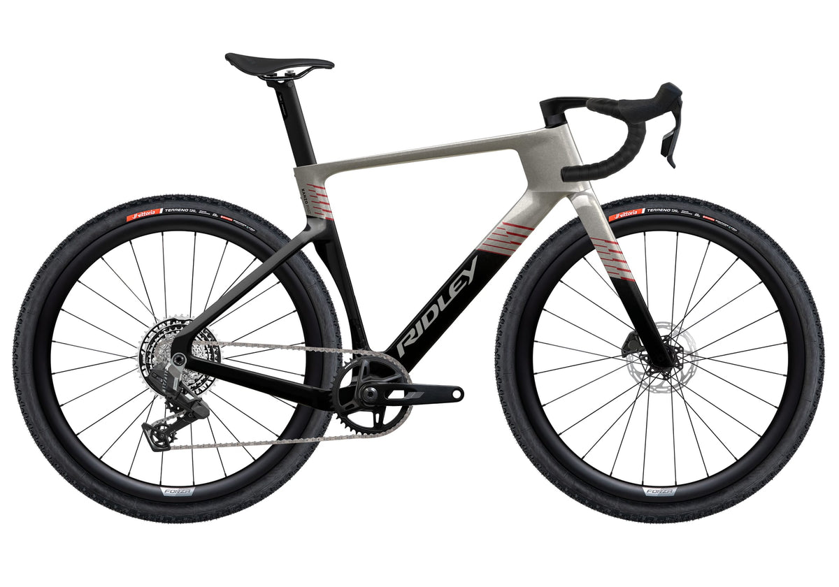 Ridley Kanzo Fast 2.0 SRAM Rival XPLR 1x13 – Autumn Grey / UD Carbon / Candy Red Metallic