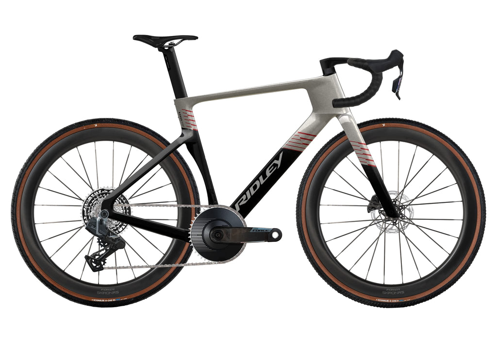 Ridley Kanzo Fast 2.0 SRAM Force XPLR 1x13 – Autumn Grey / UD Carbon / Candy Red Metallic