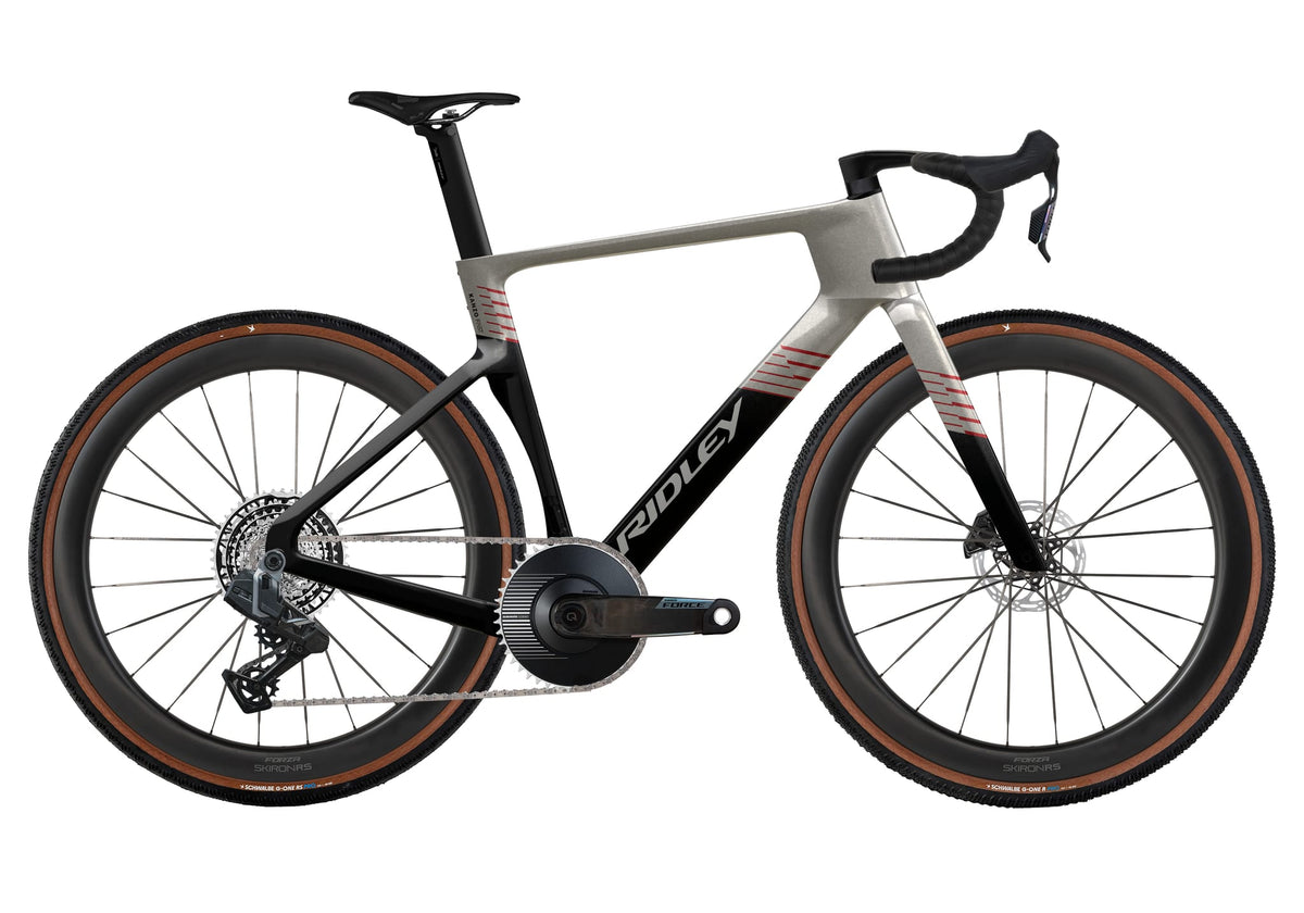 Ridley Kanzo Fast 2.0 SRAM Force XPLR 1x13 – Autumn Grey / UD Carbon / Candy Red Metallic