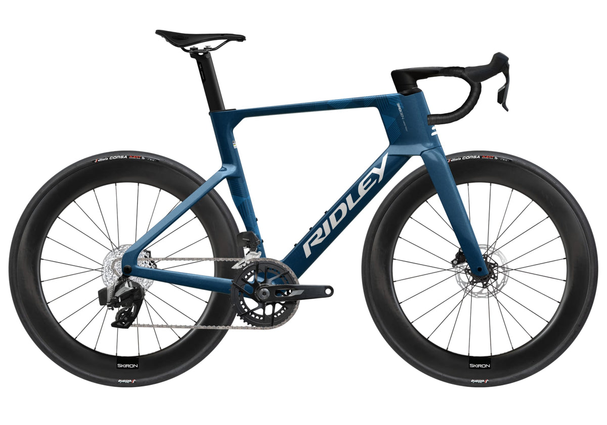 Ridley Noah 3.0 SRAM Rival AXS 2x12 – Petrol Blue Metallic / White