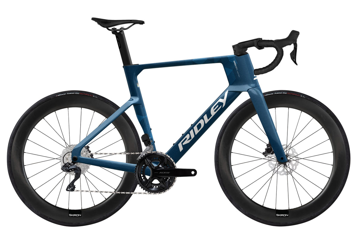 Ridley Noah 3.0 Shimano 105 DI2 2x12 – 2027 – Petrol Blue Metallic / White